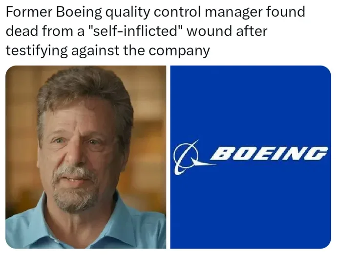The Death of Former Boeing Quality Control Manager John Barnett