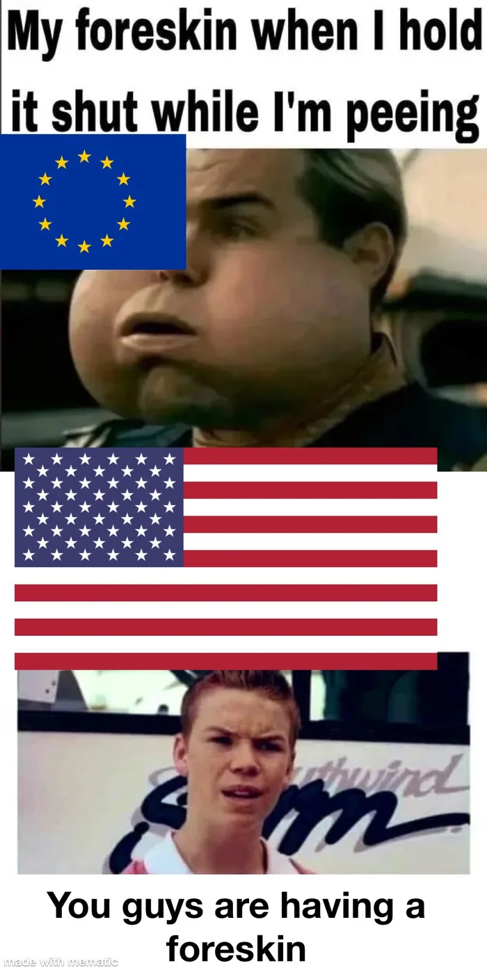 A Meme Comparing Circumcision Practices Between Europe and the United States - Memes on Aviaclip