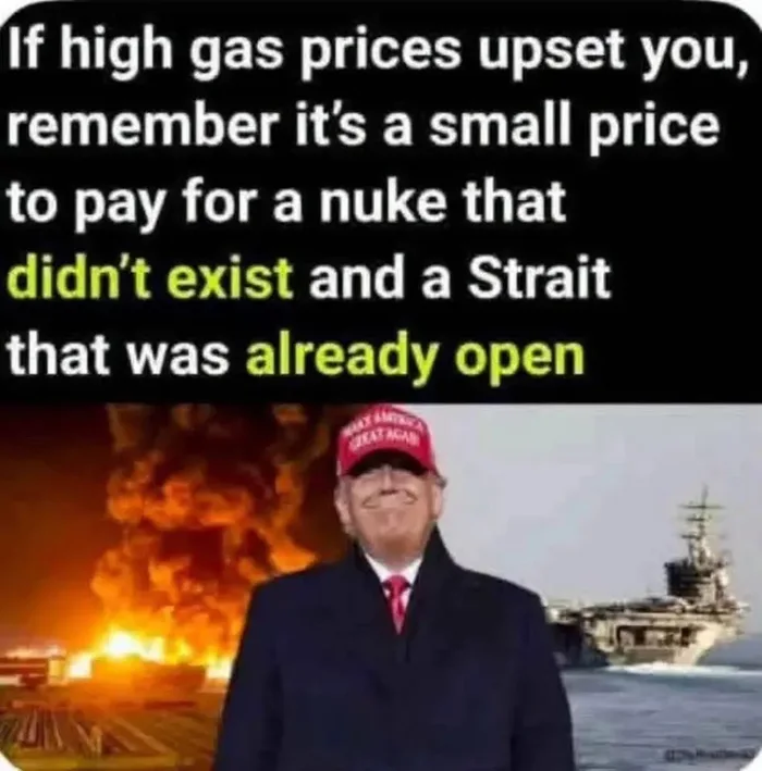 Political Commentary Meme Regarding Foreign Policy and Gas Prices