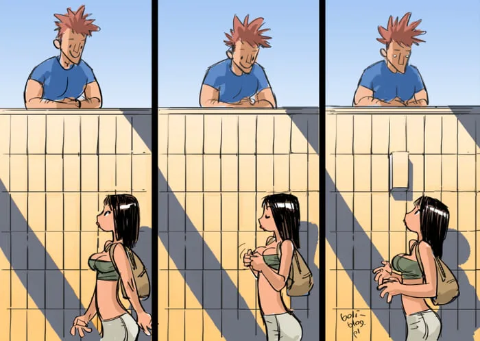 A Surprising Interaction Over a Wall