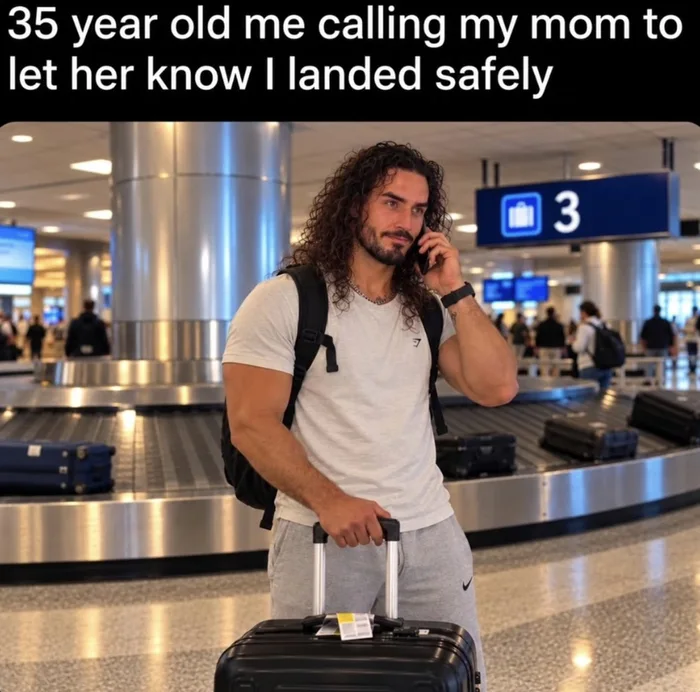 The Universal Habit of Calling Mom After Landing