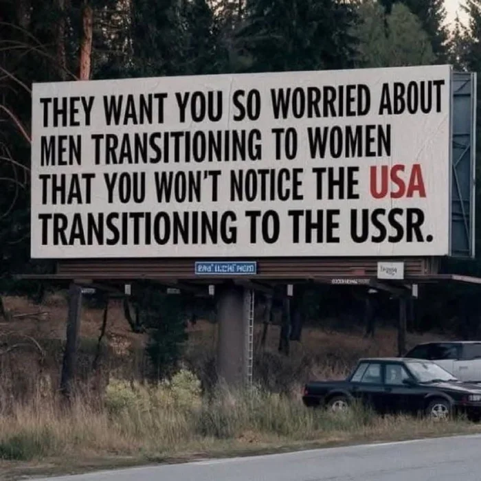 Billboard Message Claims Political Distraction Tactics - Memes on Aviaclip