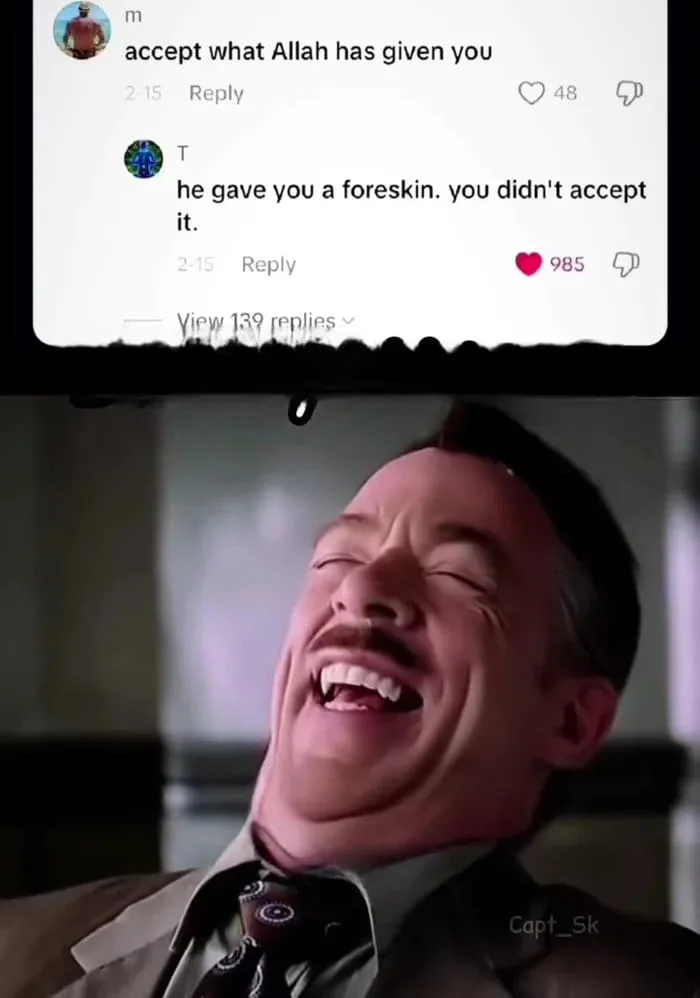 A Sharp Comeback Regarding Religious Traditions - Memes on Aviaclip