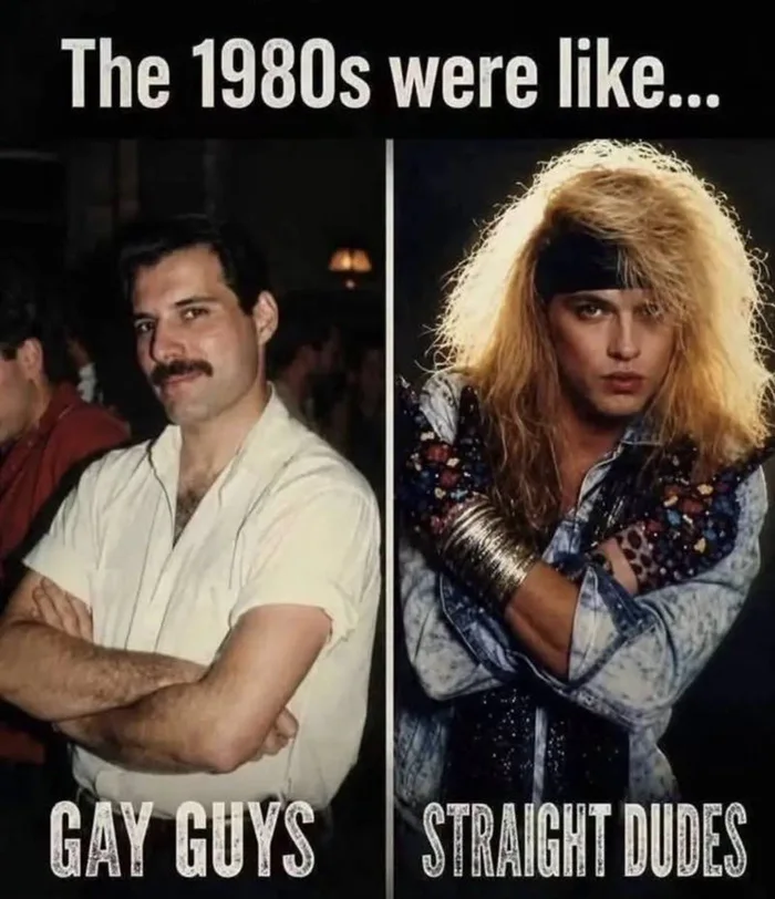 A Humorous Look at 1980s Fashion Contrasts - Memes on Aviaclip