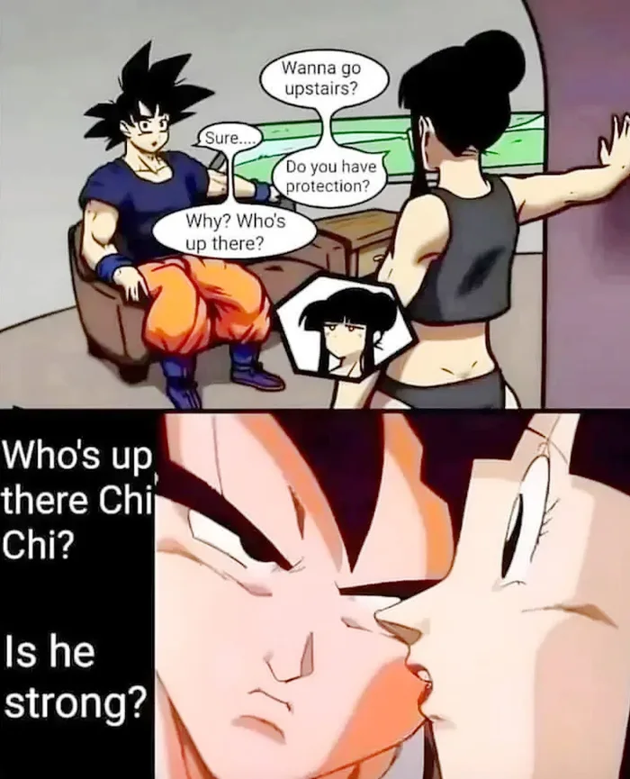 Goku's Misunderstanding of 'Protection' in Dragon Ball Z Meme - Memes on Aviaclip