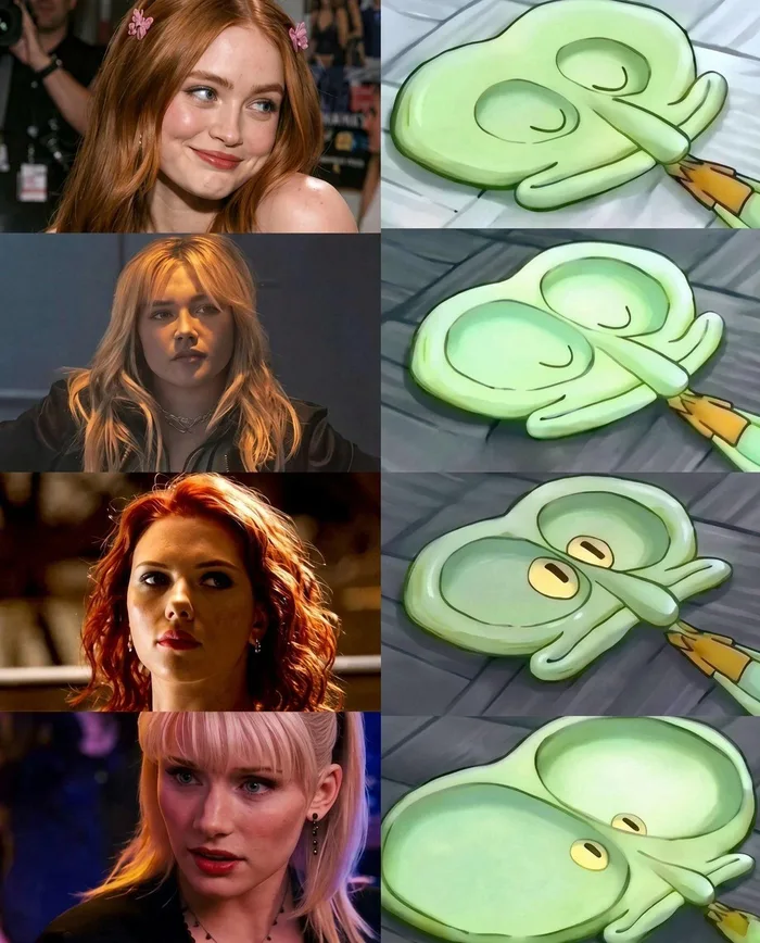 A Comparison of Famous Actresses and Squidward Tentacles
