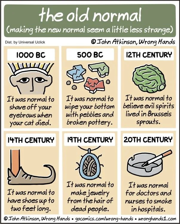 A Humorous Look at How 'Normal' Human Behavior Has Changed Throughout History - Memes on Aviaclip