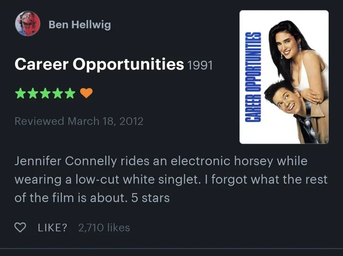 A Memorable Scene from the 1991 Film Career Opportunities