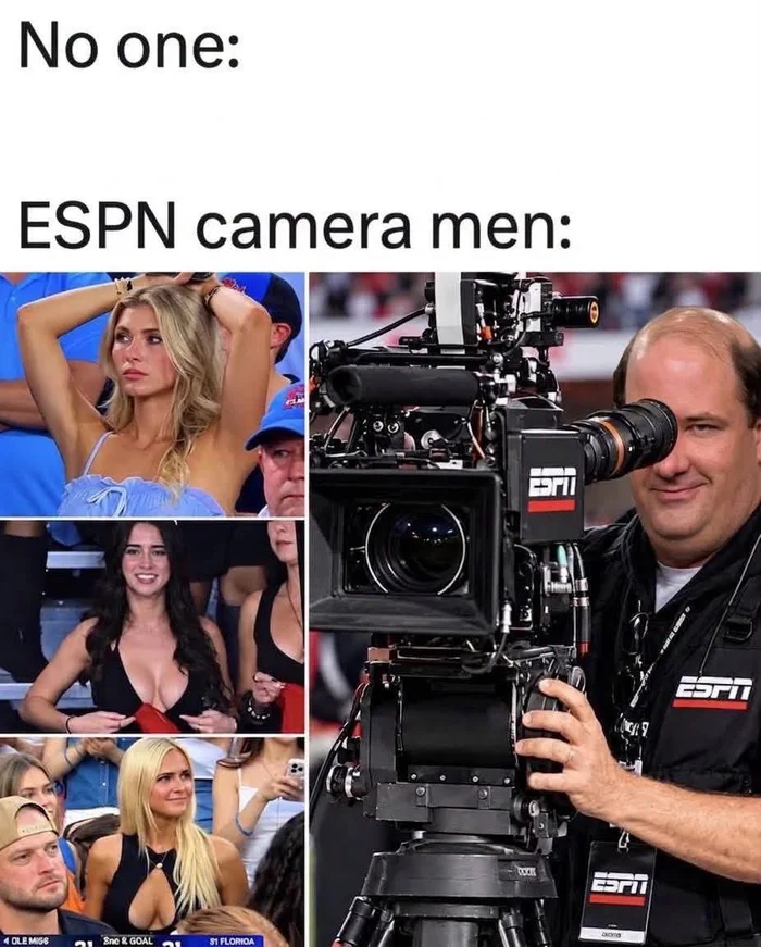 The Internet's Take on ESPN Camera Operators - Memes on Aviaclip