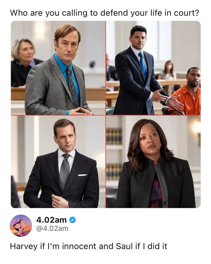 Choosing Your Fictional Defense Attorney Based on Guilt