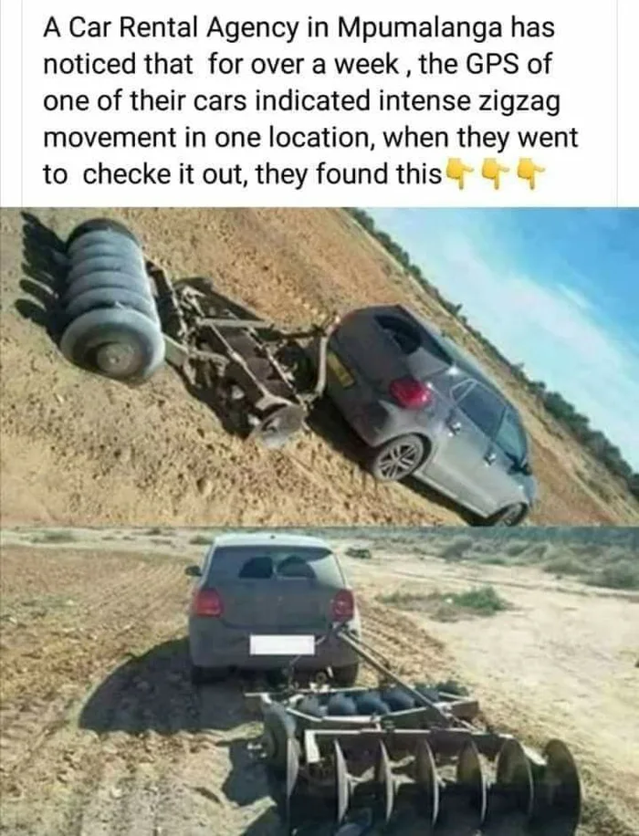 Rental Car Agency Discovers Unusual Use for Their Vehicle in Mpumalanga