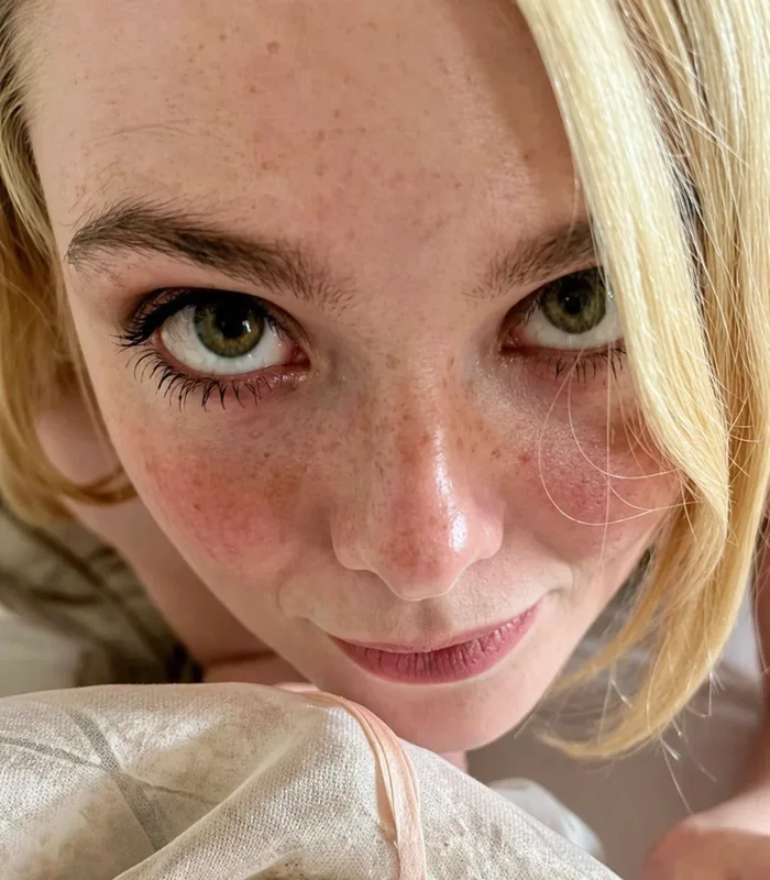 A Close-Up Portrait Featuring Elle Fanning
