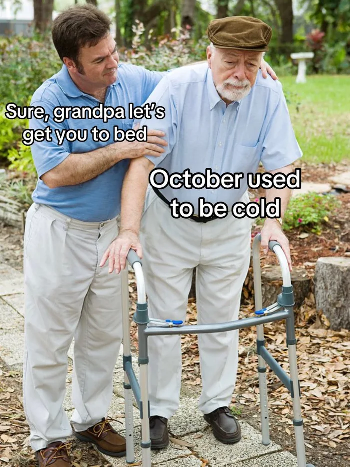 A Humorous Take on Changing Seasonal Temperatures