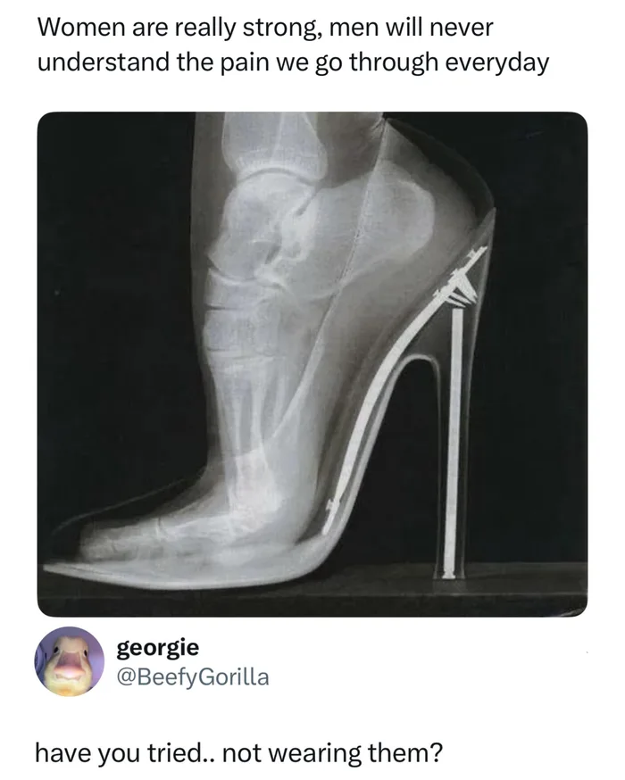 A Simple Solution to High Heel Discomfort - Memes on Aviaclip