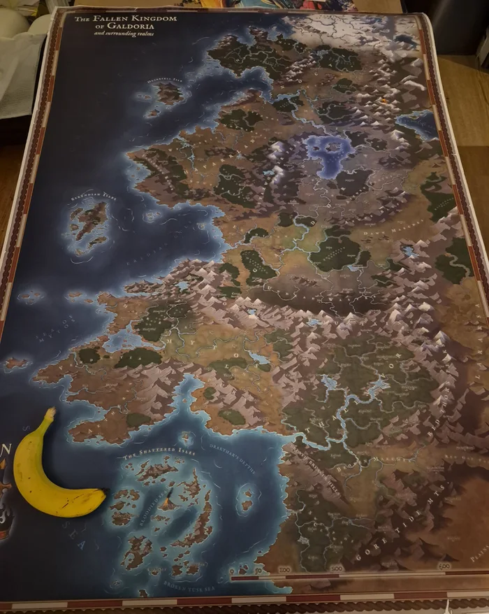 A Detailed Custom Map of the Fallen Kingdom of Galdoria