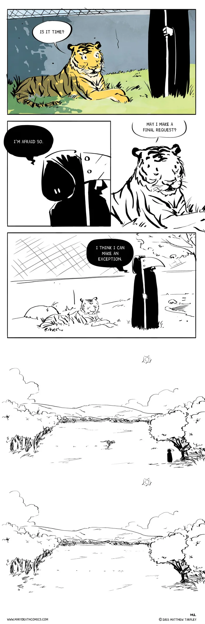 Just in case you're actually having a good day. Credit to Jenny Jinya - Loving Reaper, it's called Final Request
