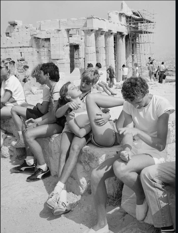 A Candid Moment at the Acropolis in Athens - Interesting on Aviaclip