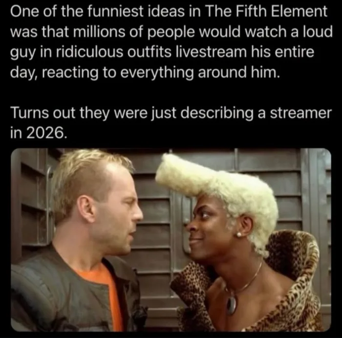 The producers must've seen the future when they were filming this