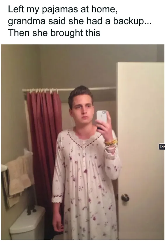 Grandma's Unexpected Backup Pajamas