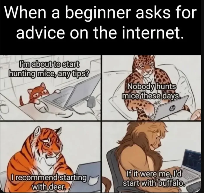 The Reality of Asking for Advice Online - Memes on Aviaclip