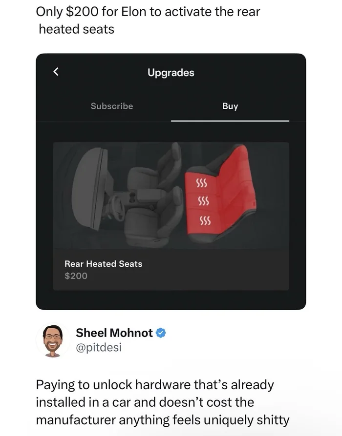 Tesla's Software-Locked Hardware Sparks Debate on Digital Ownership