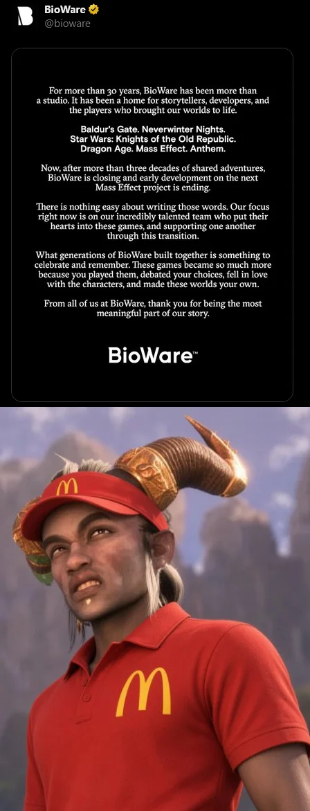 Bioware is dead - Interesting on Aviaclip