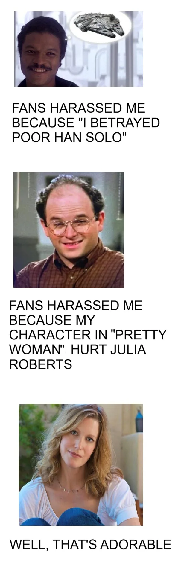 At Ieast the fictionaI character did sthg wrong