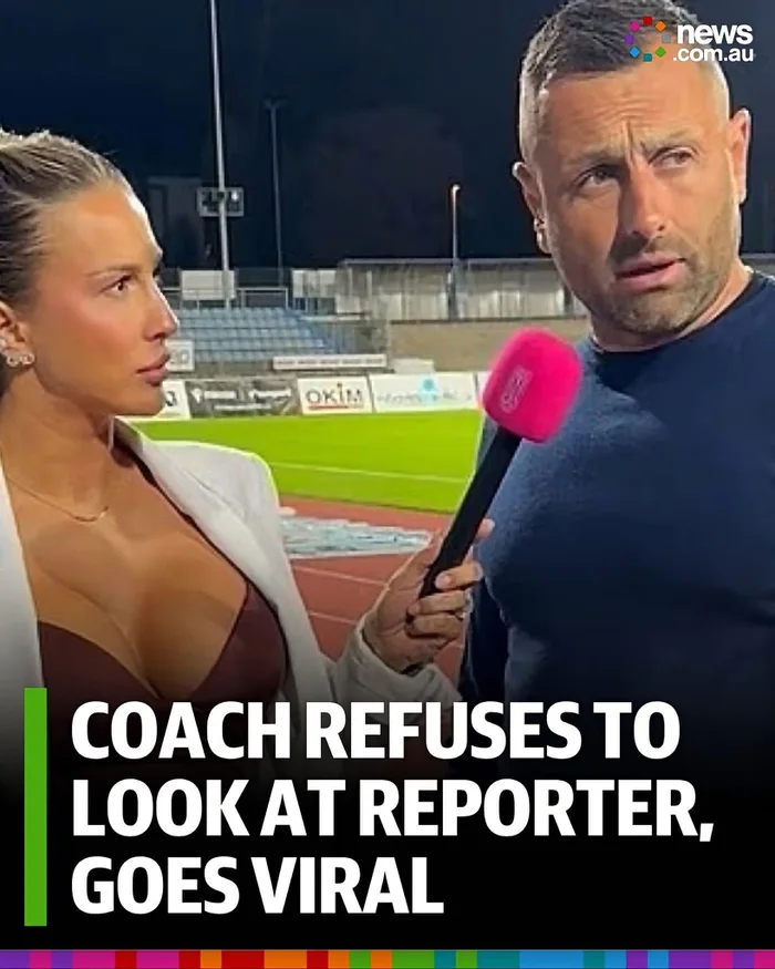Sports Coach Maintains Strict Eye Contact During Interview - Funny on Aviaclip