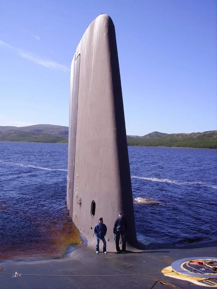 Stern of a submarine