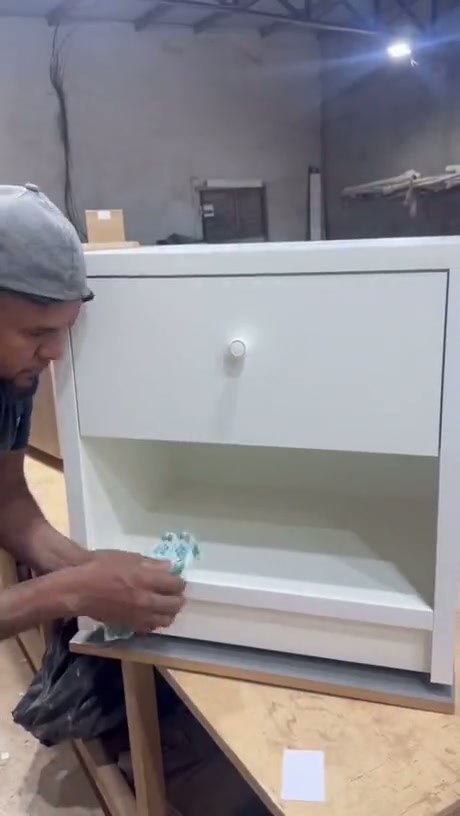 Clever Hidden Compartment Built Into a Nightstand