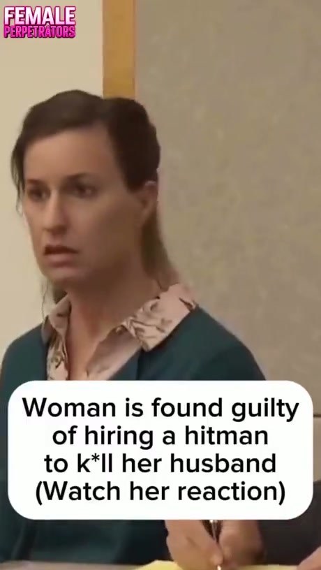 Woman's Reaction After Being Found Guilty of Hiring a Hitman
