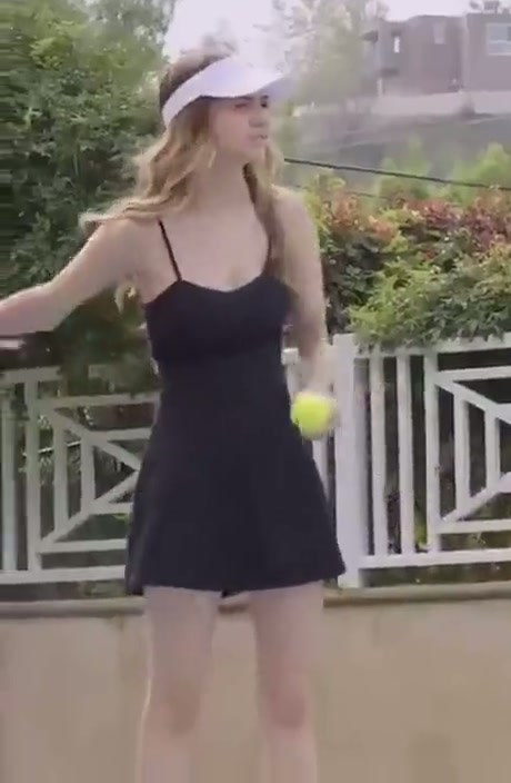 A Comedic Tennis Court Encounter