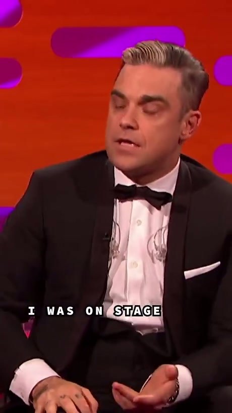 Robbie Williams Recounts a Humorous Concert Anecdote