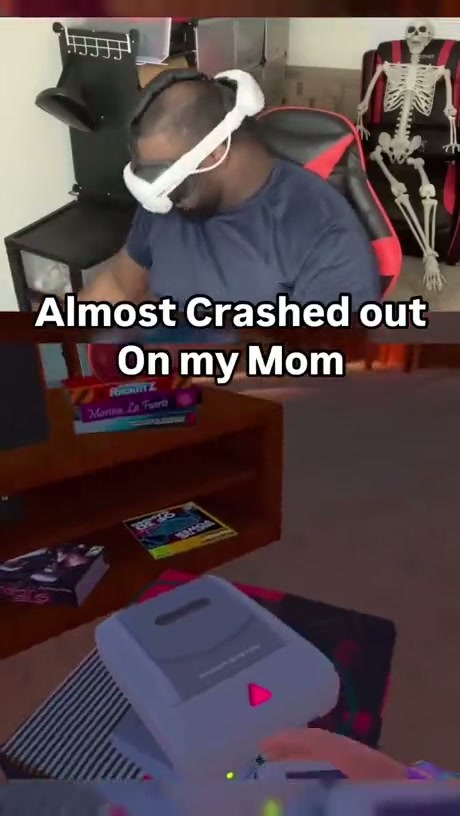 Gamer Gets Nagged by Virtual Mom in VR Experience