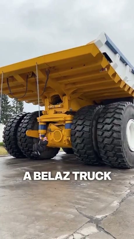 Exploring the Massive Scale of a BelAZ 75711 Mining Truck