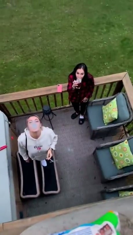 Woman Attempts to Catch Raw Egg in Her Mouth