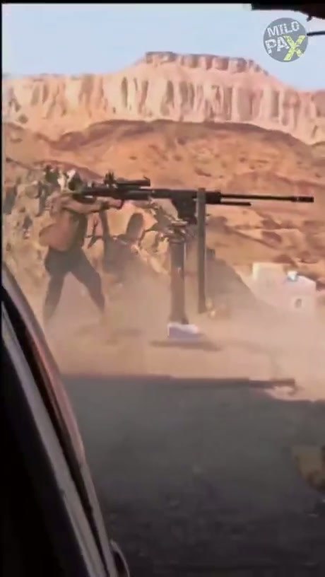 Operator Fires Large-Caliber Anti-Material Rifle