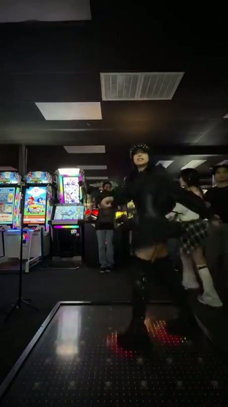 Arcade Dance Battle on the LED Floor