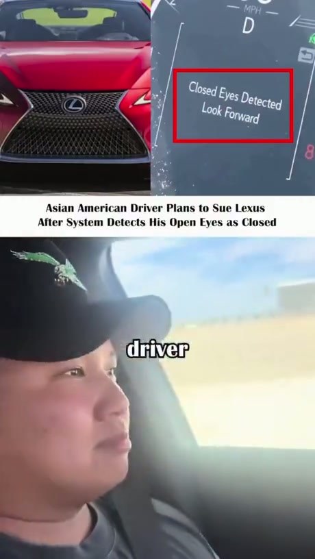 Lexus Driver Faces False 'Closed Eyes' Warning from Safety System