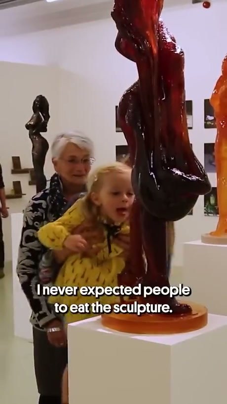 Artist Creates Lickable Sculptures That Evolve Over Time