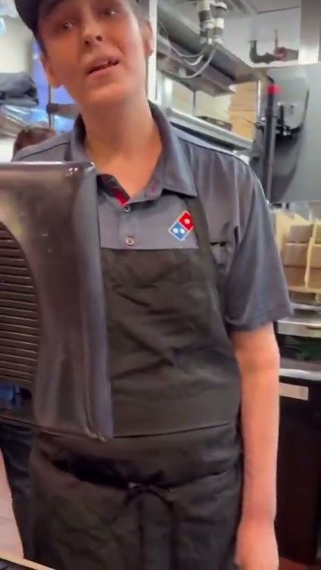 Fast Food Worker Maintains Composure During Customer Refund Dispute