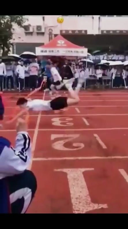 Student Athlete Dives Across Finish Line to Secure Victory