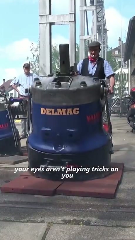 The Delmag Frosch: A Vintage German Soil Compactor in Action