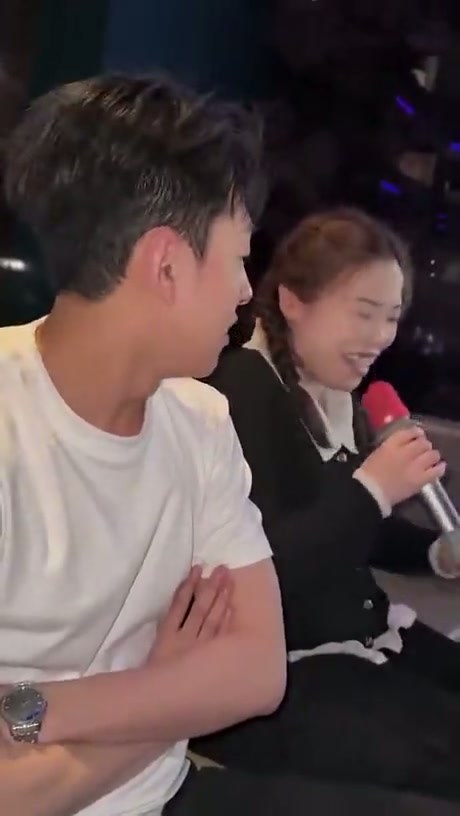 Woman Sings Karaoke Performance
