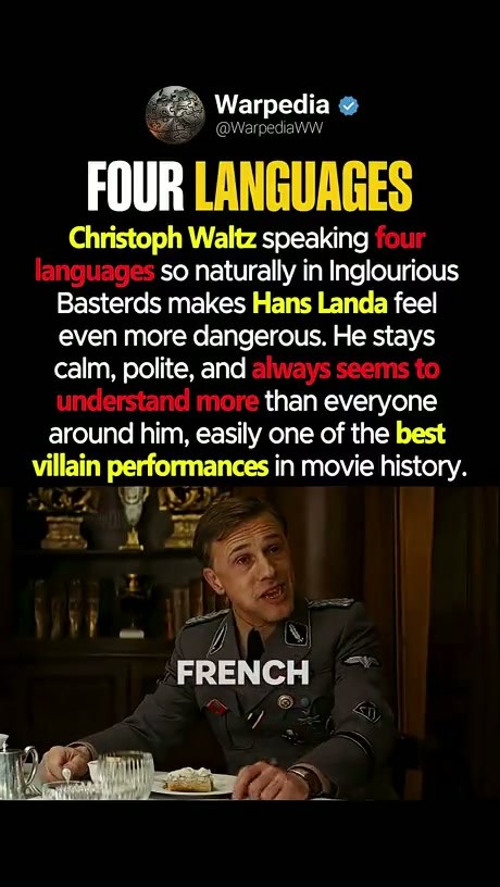 Christoph Waltz's Multilingual Performance as Hans Landa