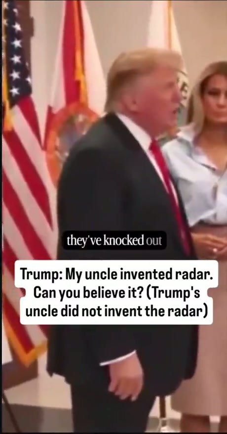 He lies at every opportunity without giving a single shit, because this orange clown thinks we’re stupid. Over and over and over and over again. He is, without a doubt, the most in