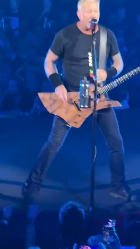 James Hetfield Performs Live on Stage